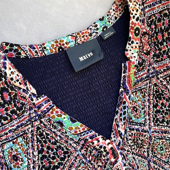 Anthropologie Maeve Dress Banet Smocked Button Bodice Long Sleeve Lined - Picture 5 of 11